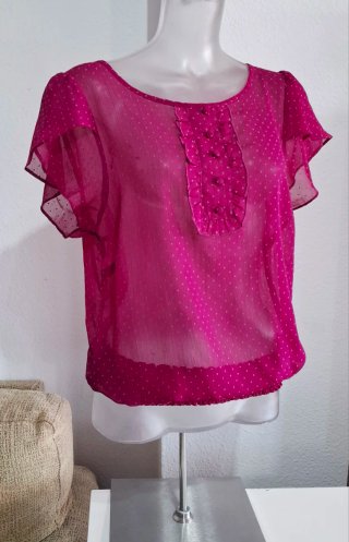 Blusa Verano Rosa Lunares