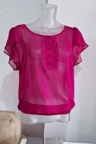 Blusa Verano Rosa Lunares