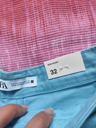 Shorts Zara blu