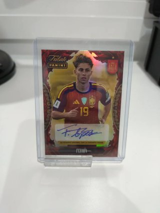 Fermín López Panini Tributo Autografiada