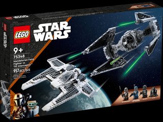 LEGO Star Wars 75348 Caza Mandaloriano vs TIE