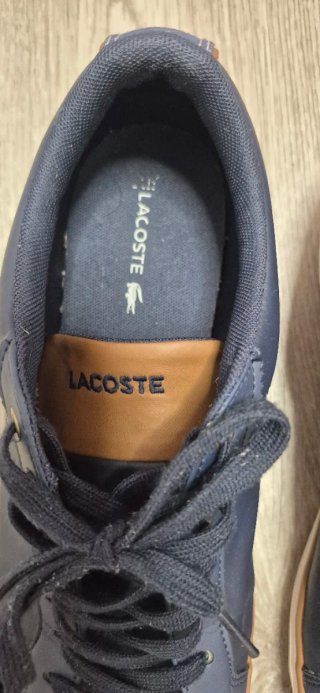 Zapatillas Lacoste Azul Marino y Marrón