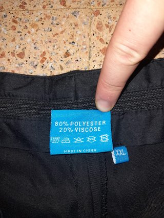Pantaloni arbitro FIP neri XXL