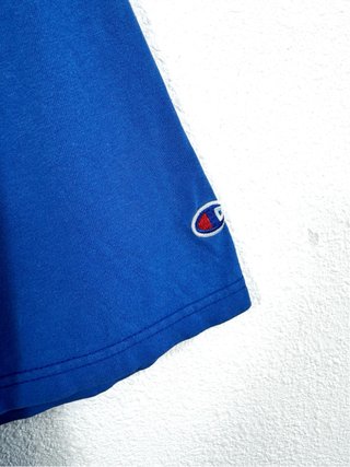 Camiseta Champion USA College Retro Oversize Azul