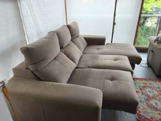 Sofá Chaiselongue Beige