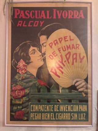 Cartel Pascual Ivorra Alcoy Papel de Fumar