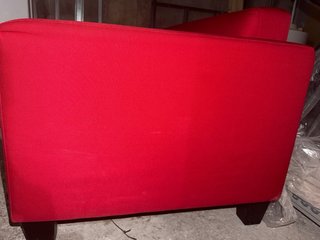 Sofá 2 plazas rojo