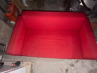 Sofá 2 plazas rojo