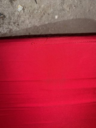 Sofá 2 plazas rojo