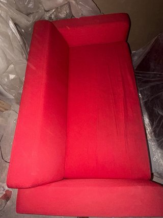 Sofá 2 plazas rojo