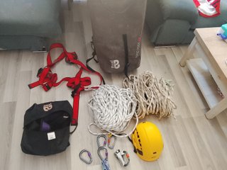 Equipo de verticales Beal y Petzl