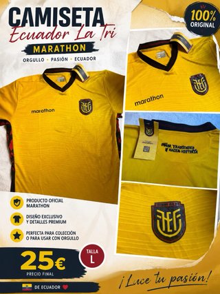 Camiseta Marathon Ecuador Talla L