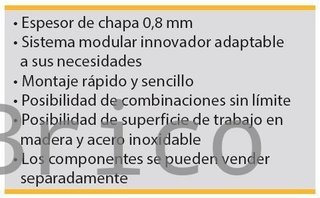Conjunto Taller 4 Módulos S/Acero Inox Alyco 199997