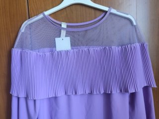 Vestito viola taglia unica, nuovo con cartellino