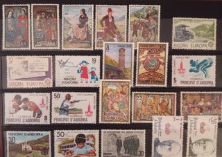Lote Sellos Andorra 1972-1984
