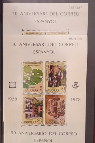 Lote Sellos Andorra 1972-1984