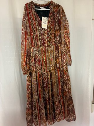 Vestido Zara Talla XL Estampado