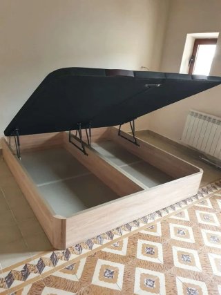 Canape abatible de madera MAXIMA capacidad. Cama