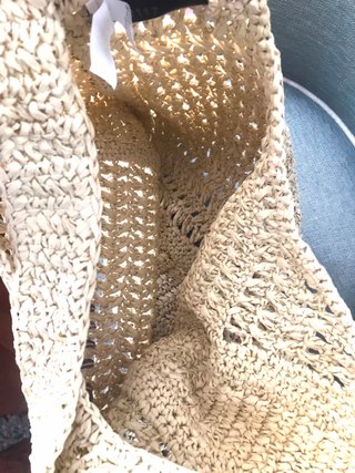 Borsa Miu Miu in vimini beige