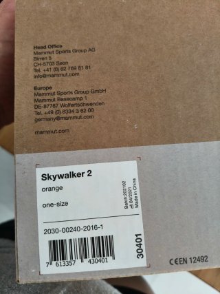 Casco Escalada Mammut Skywalker 2 Naranja