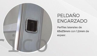 Escalera Aluminio 1x19 - 5 Metros - 66x25mm