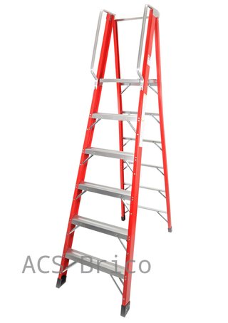 Escalera Fibra Tijera 2x6 - 1,71 Metros - 10402 - Mader