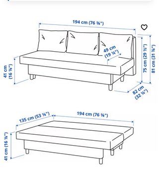 Sofá Cama IKEA Beige
