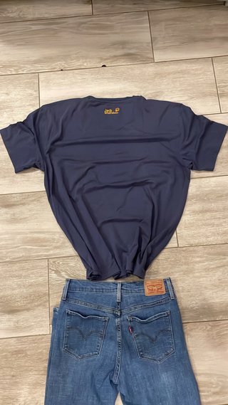 Camiseta Jack Wolfskin Azul Talla XL