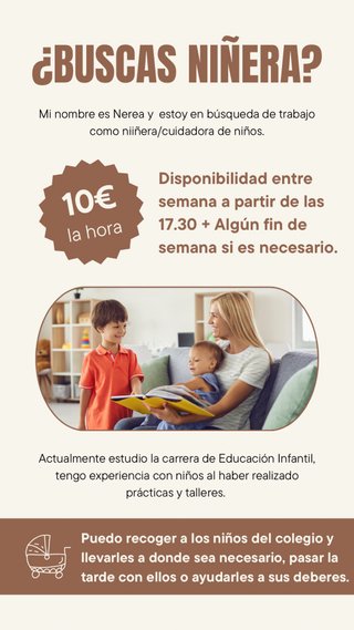 Cuidadora de niños/niñera