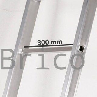 Escalera Telescópica Aluminio 4+4 Peldaños Teleflex