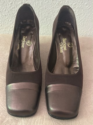 Zapatos de piel Enrique Ochoa Marrón/Dorado