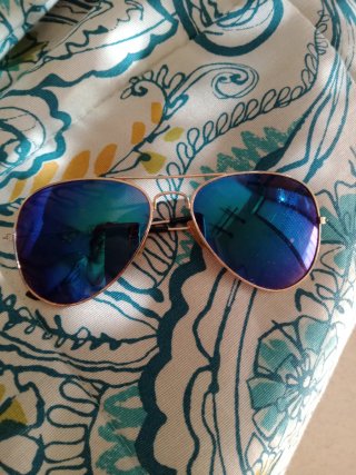 Gafas de sol Ray-Ban Aviador Azul Dorado