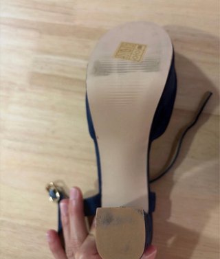 Zapatos de tacón azul