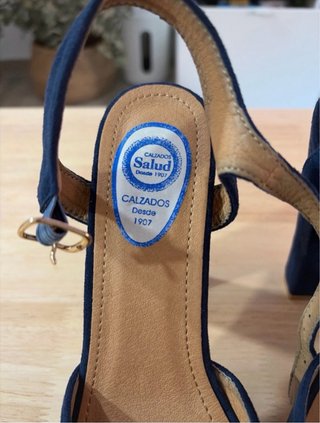 Zapatos de tacón azul