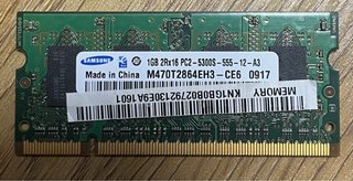 Samsung 1GB DDR2 PC2-5300S Módulo de Memoria RAM