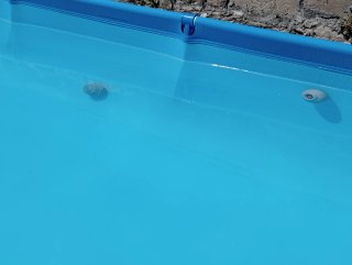 Piscina desmontable rectangular azul 4m x 2,11m