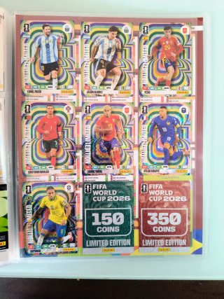 Álbum Panini Adrenalyn Mundial 2026 (faltan 11)