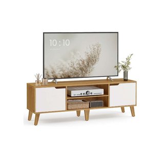 Mobile TV con ripiano regolabile stile transizionale