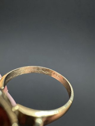 Anello Fiore Corallo Rosso Sardo Oro 18kt