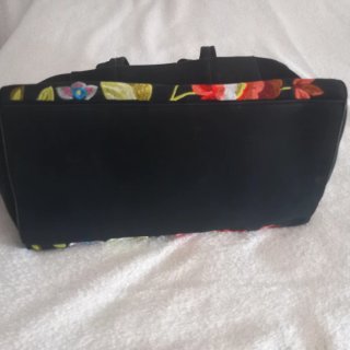 Bolso Desigual Negro Flores Bordadas