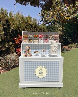 Candy bar de dos alturas personalizable