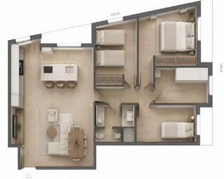 Piso en venta en Zona Campus Universitario en Burjassot