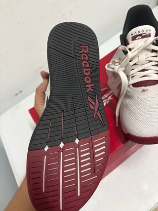 Botines Reebok Blanco y Rojo