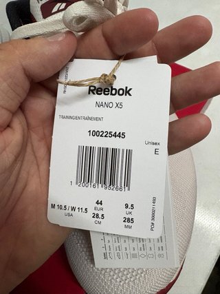 Botines Reebok Blanco y Rojo