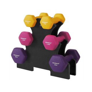 Set di Manubri2 x 1 kg, 2 x 1,5 kg, 2 x 2 kg · Fitness