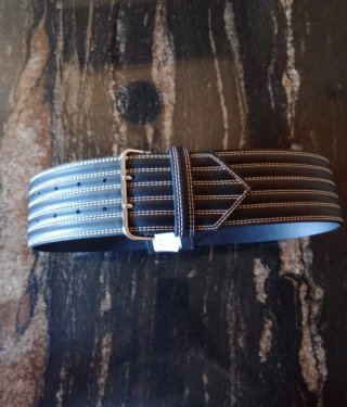 Cinturón Pieces Negro Ancho Mujer Nuevo