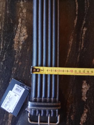 Cinturón Pieces Negro Ancho Mujer Nuevo
