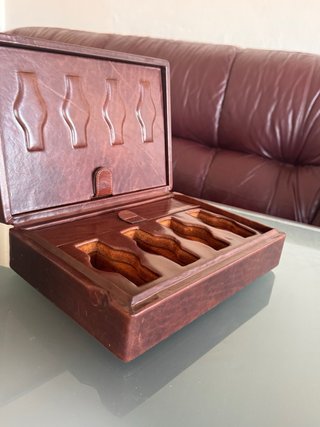 Estuche de viaje para 8 relojes - Piel