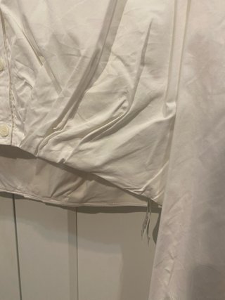 Camisa crop Zara blanca