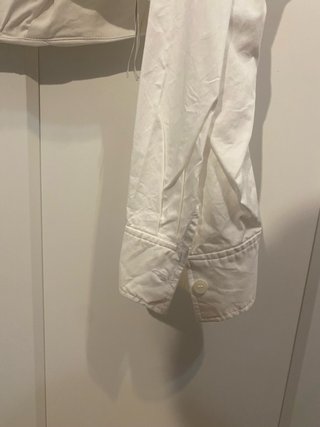 Camisa crop Zara blanca